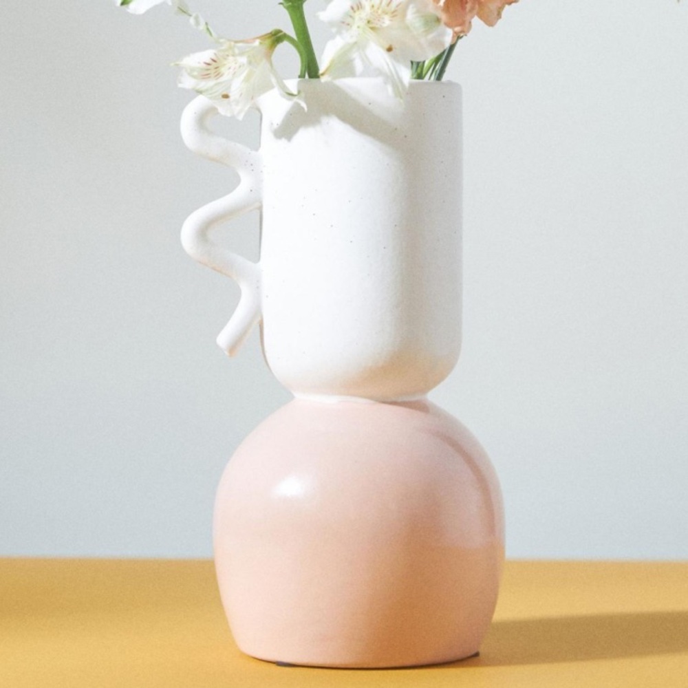 Anthropologie creamsicle vase, NEW!